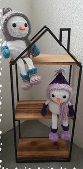 

crochet toys amigurumi snow man model number LS009