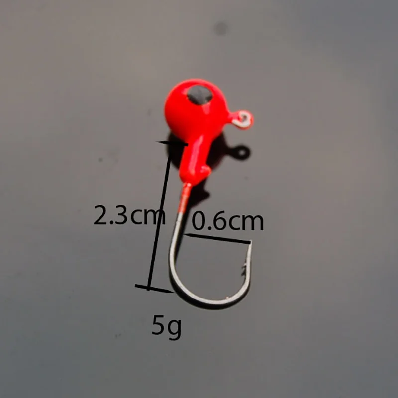 10 шт./компл. рыболовный крючок красочные свинцовые круглый рыболовный крючок Приманка, крючок с насадкой рыболовные снасти рыболовные Крючки для морского речного озера