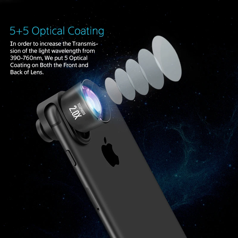 Lente Para Celular 4 In 1 Camera Phone Lens Kit Hd 4k Wide Angle