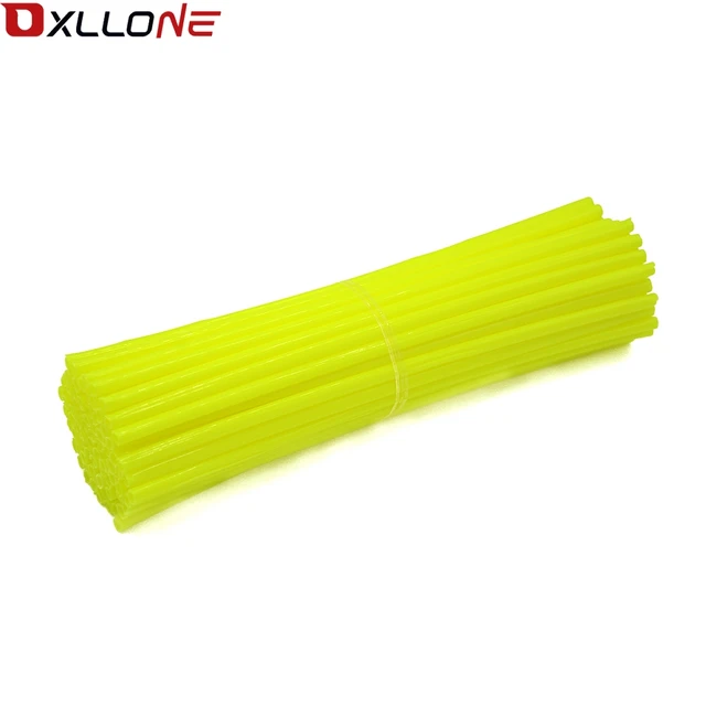 72 piece Motorcycle Wheel Rim Spoke Skins Covers Wrap Tubes White Red Dark blue Sky Blue Yellow Purple Pink Green Orange Grass Grass