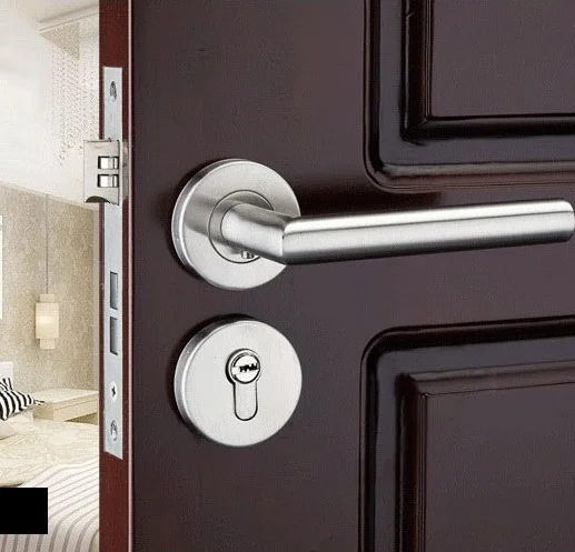 

stainless steel Door Lock Split lock door knobs for interior Door locks mute Anti-theft Gate DOOR Lock for room