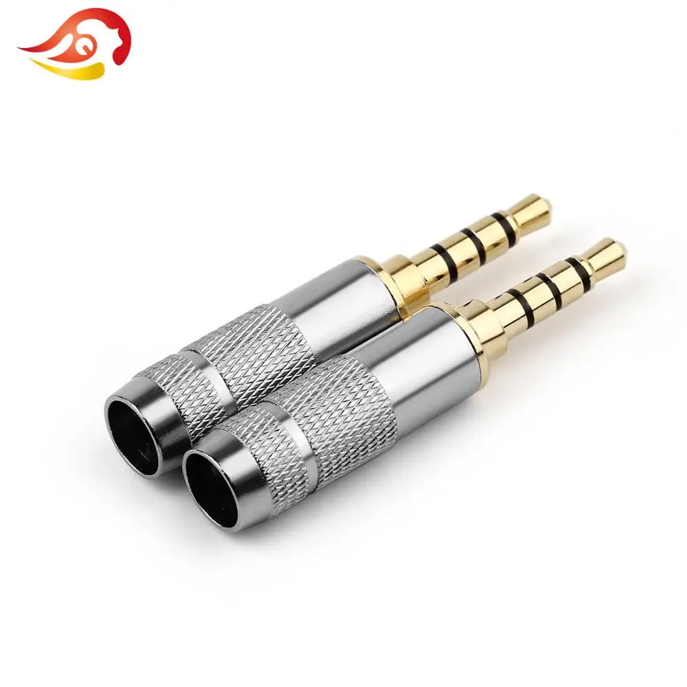 qyfang straight audio jack headphone adaptador de metal 03