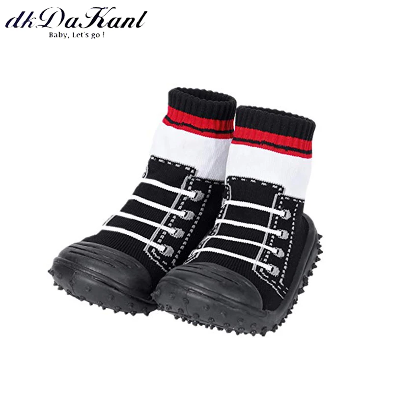 

dkDaKanl 3 Pairs / Lot Baby Socks Newborn Anti Slip Socks With Rubber Soles Toddler Indoor Floor Shoes Infant Cotton WS9202ydxy