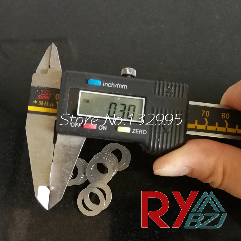 Stainless steel Flat Washer Ultrathin gasket Ultra-thin shim M3 M4 M5 Thickness 0.1 0.2 0.3 0.5 1