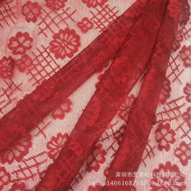 

Good quality black lace fabric for dress blue lace fabric floral pattern DIY sewing material for garments M27