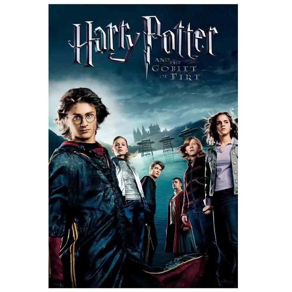 

Harry Potter Part 4 the Goblet of Fire Art Silk Fabric Movie Poster Print 24x36 36*48 inch Wall Picture Home Room Decoration