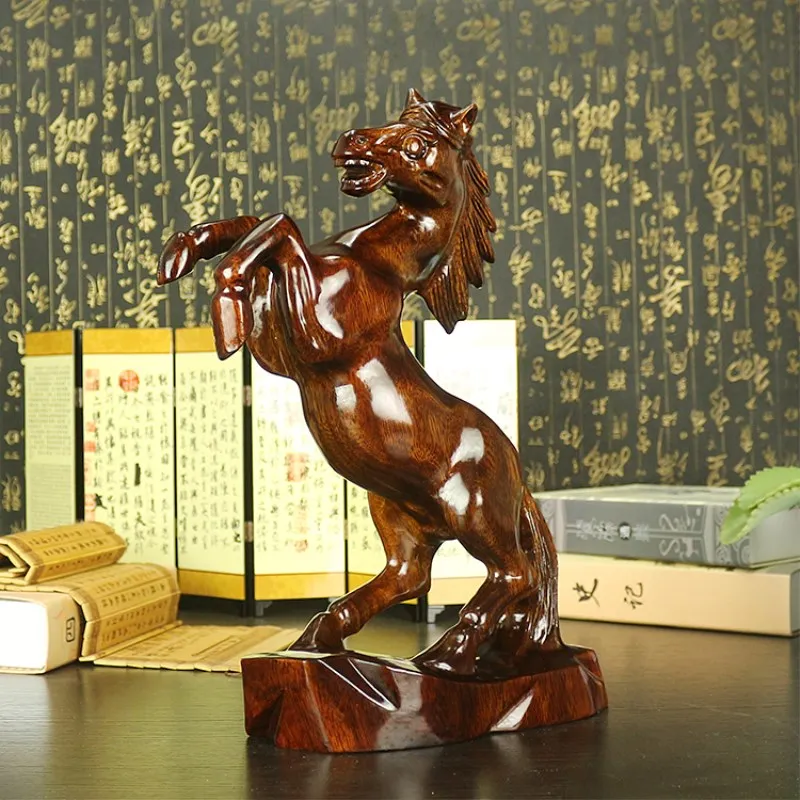 Высокое качество ручной резной деревянный лошадь lucky horse к успешному украшения дома Офис орнамент подарок