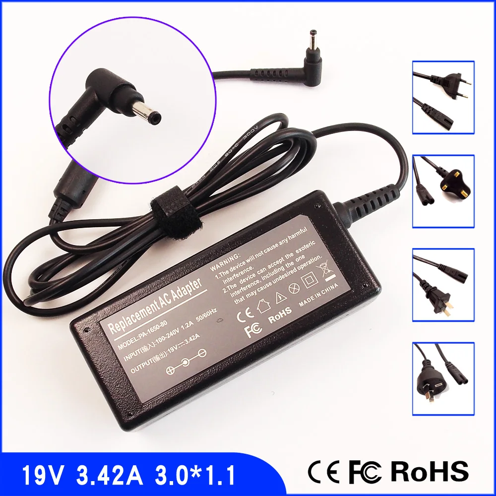

19V 3.42A Laptop Ac Adapter Charger For Acer Aspire S7 S7-191 S7-191-6640 S7-191-6647 S7-191-6859 S7-391-6810 S7-391-73514G