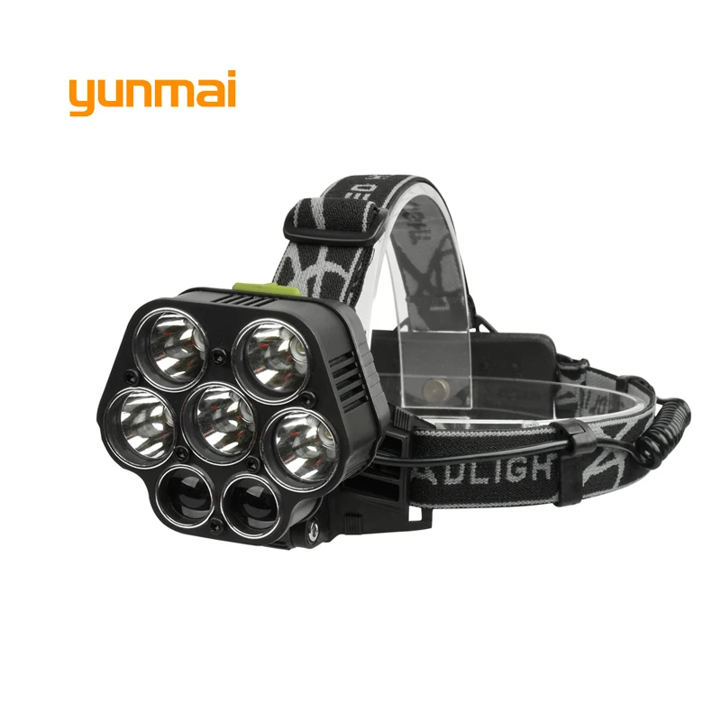 Yunmai USB 20000LM 5 * Новый xml T6 + 2XPE налобный фонарь осветительный для рыбалки аккумулятор