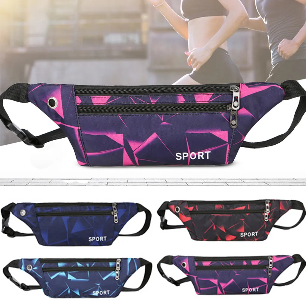 

Unisex Sports Canvas Waist Bag Casual Chest Packs for Women Men Portable Travel Shoulder Crossbody Bags bolsas feminina ##