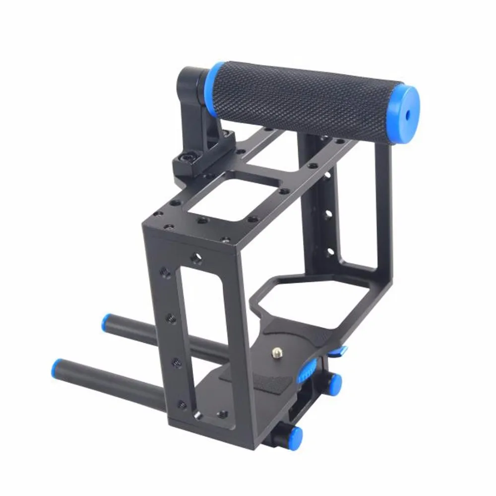 YELANGU YLG0107E Protective DSLR Camera Cage Stabilizer Metal Aluminum Top Handle Set Handheld Stabilizer