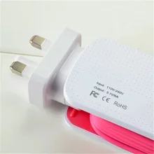 Universal 6 USB Port Smart Charger US EU UK Plug Led Display Quick Desktop Strip Power Adapter Socket For Mobile Phone Tablet PC