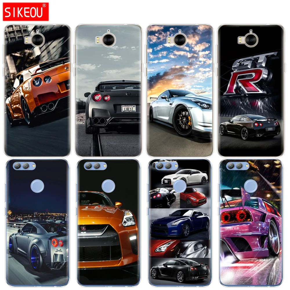

Silicone phone Cover Case for huawei Y3 Y6 Y5 2 II 2017 nova 2s 2 LITE plus GTR SPORT CAR print