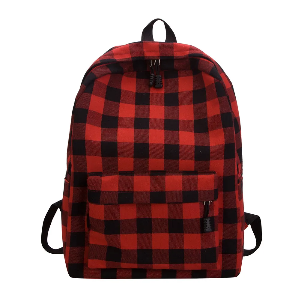 

Ladies Backpack Plaid New Fashion Women Bags High Quality Large Capacity Student Bag Casual Travel Backpacks Mochila 2019 #L10