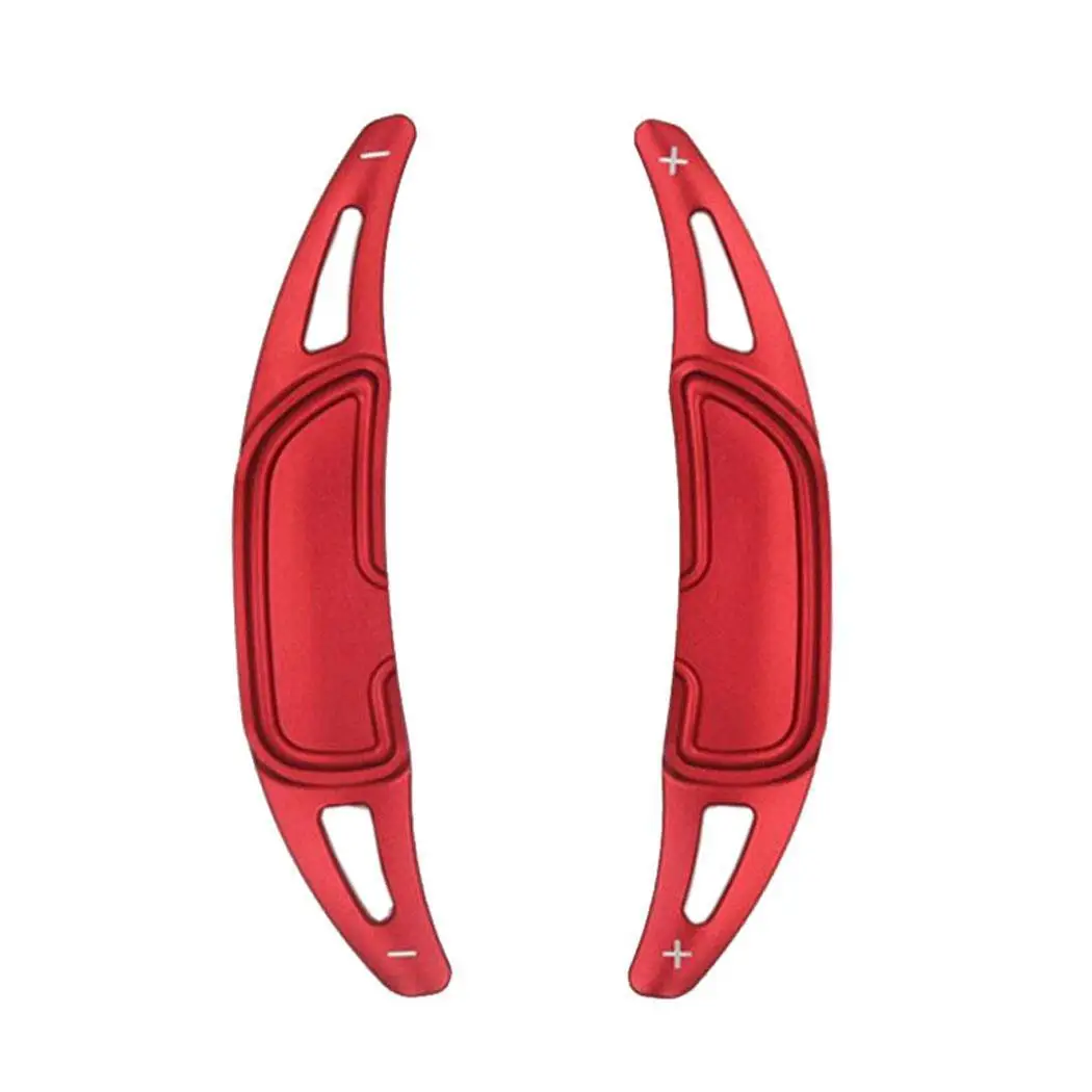 1 пара алюминиевых рулевых колес для Mercedes Benz AMG CLA45 A45 C63 GLA45 GLS63 GLE63 GLE63 G63 - Color: red