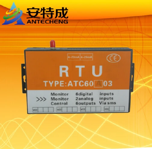 Factory Direct Sale ATC60A03 RTU with 6DI 2AI 6DO gsm alarm controller