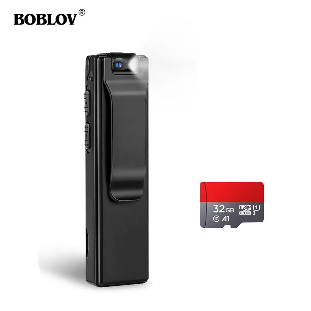 

Boblov A3 Mini Digital Camera Law Enforcement Cam Magnetic Body Camera Motion Detection Snapshot Loop 32GB Recording Camcorder