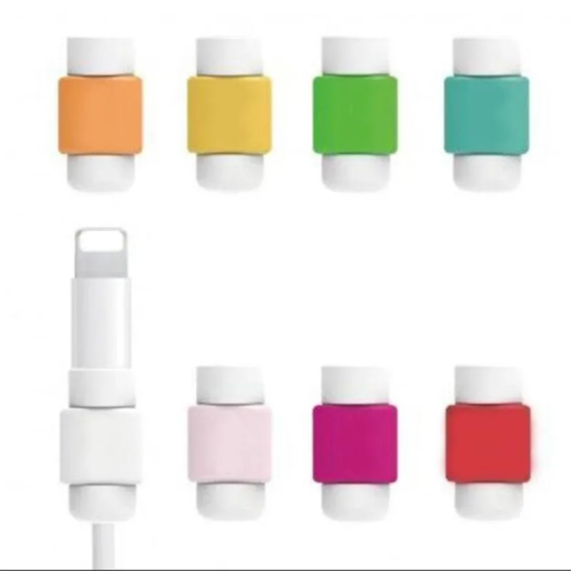 

5pcs/lot USB cable winder Cable Earphone Protector Colorful Earphones Cover For Apple iPhone 4 5 5s 6 6s Plus For Samsung HTC