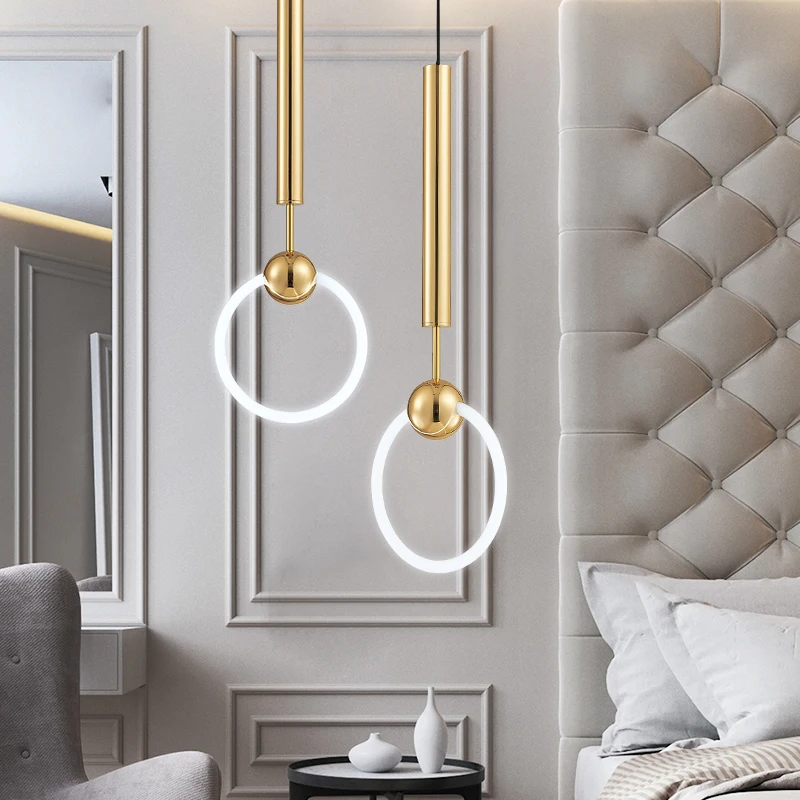 

New Quality Simple Pendant light Modern Fashion White Lamps For Dining Room Restaurant Bedroom Living Room Office Bar Round