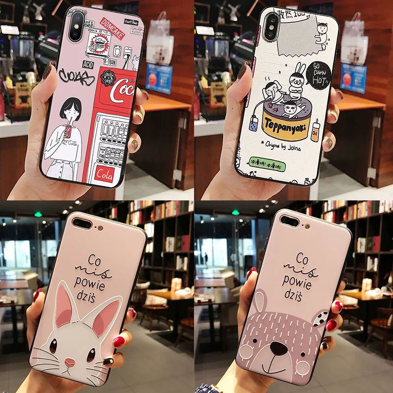 

3D Emboss Couple Cases For Xiaomi Mi A1 5X A2 6X 8 9 Lite TPU Fundas For Redmi Note 5A 4X 3 5 7 S2 5 Plus 4A 6A 6 Pro Case