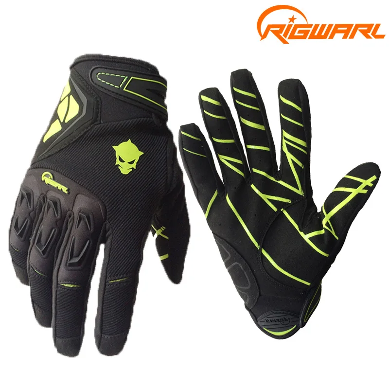 RIGWARL Spring Autumn Bicycle Full Finger Gloves Downhill MTB Cycling Gloves Professional Bike
