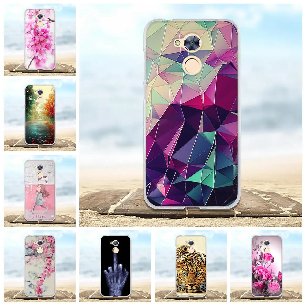 Чехол для Huawei Honor 6A мягкий силиконовый чехол из ТПУ 6C PRO чехлы телефонов с 3D