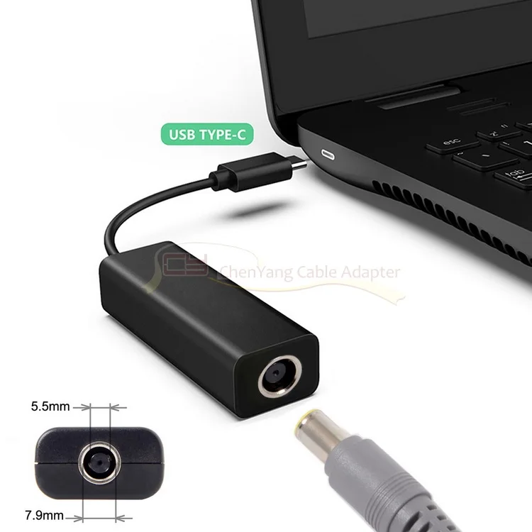 DC 7 9*5 5 мм разъем ThinkPad X1 карбоновый вход для фоторазъема типа C зарядный кабель 45 Вт