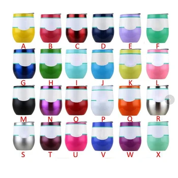 

100Pcs/Lot 9 Oz Wine Cups Thermos Mug Stainless Steel Kids Thermos Tumbler Insulated Mug Vacuum Flasks Cup Travel Coffee