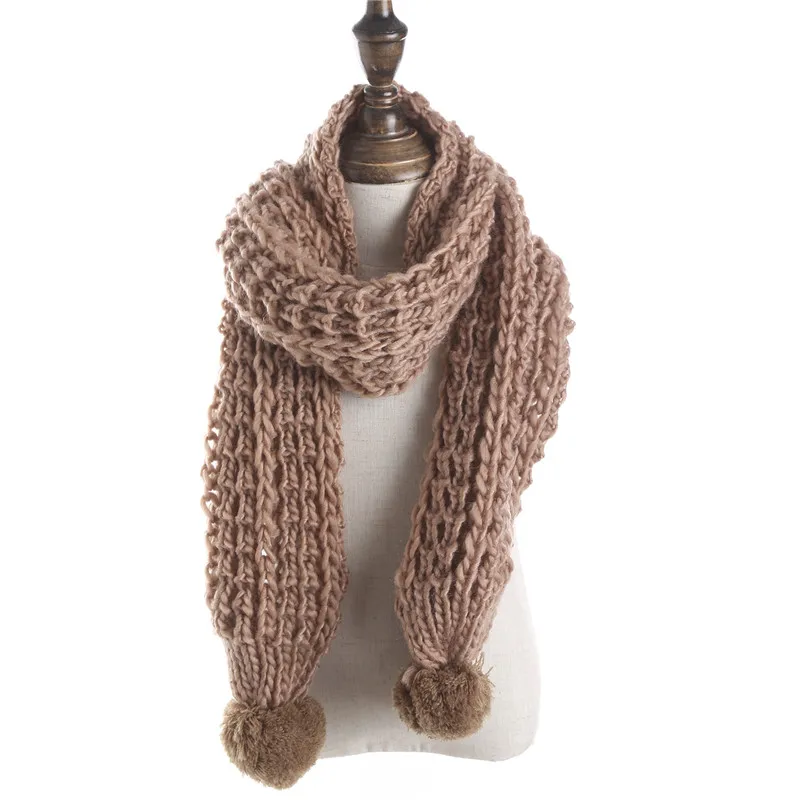 Buy XIANXIANQING Children Solid Woolen Scarf Child Cute Scarves Winter Child