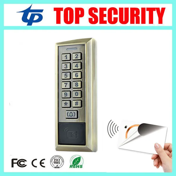 Smart 13 56MHZ MF IC card proximity card access control door opener RFID surface waterproof standalone