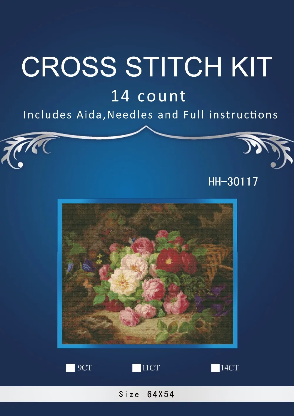 

Top Quality Beautiful Lovely Counted Cross Stitch Red rose in vase Similar DIM dmc cross stitch kit