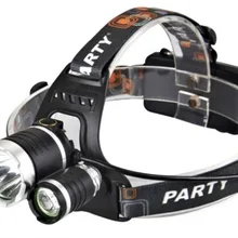 Headlamps T6+2R2 4-mode 5000 Lumen Headlight Flashlight linternas frontales cabeza&Charger&2x18650 3000mAh Camping Fishing