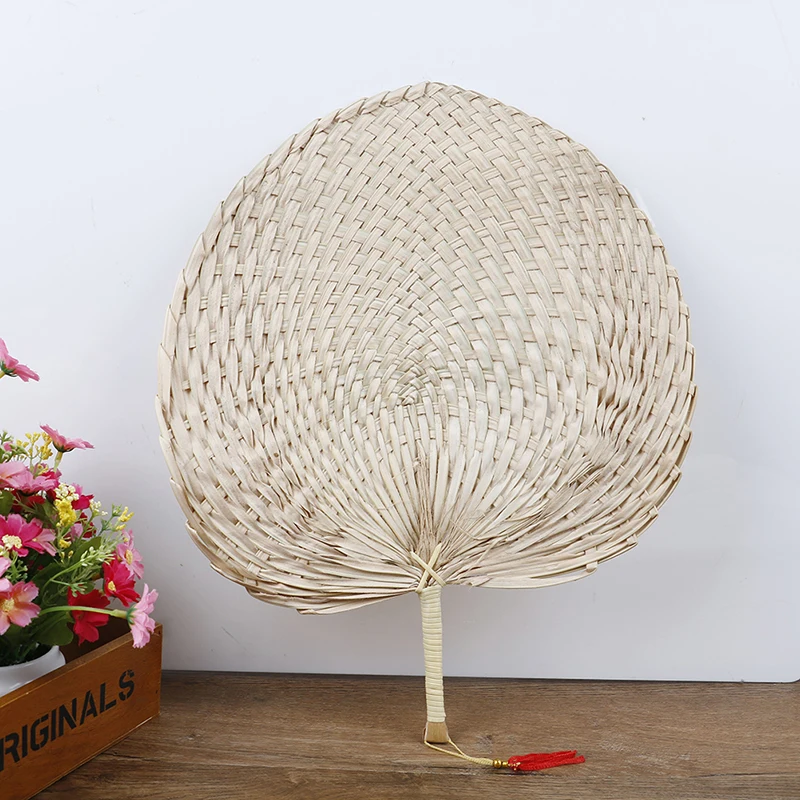 

Cool Baby Mosquito Repellent Fan Summer Manual Straw Hand Fans Palm Leaf HOT SALE