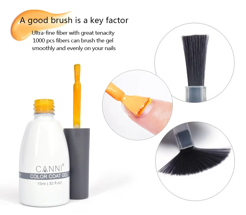 اللون 194-258 CANNI هلام ورنيش مسمار البولندية المهنية مسمار الفن صالون LED مصباح طلاء أظافر طويلة الأمد بريق الأشعة فوق البنفسجية هلام تلميع