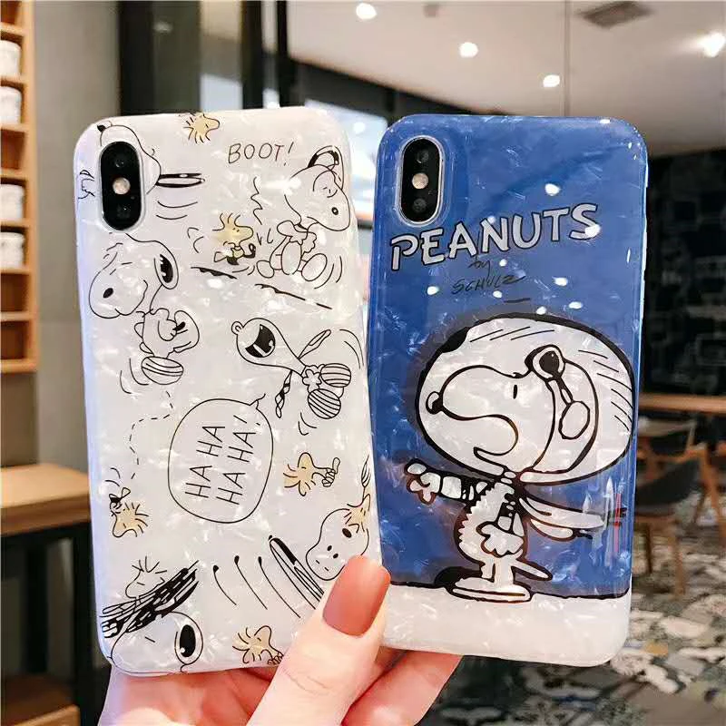 Sdreefge Fashion Seashell Texture Cartoon Animal Phone Case For iphone XS MAX X XR 8 6s 6 7 plus Back Cover |