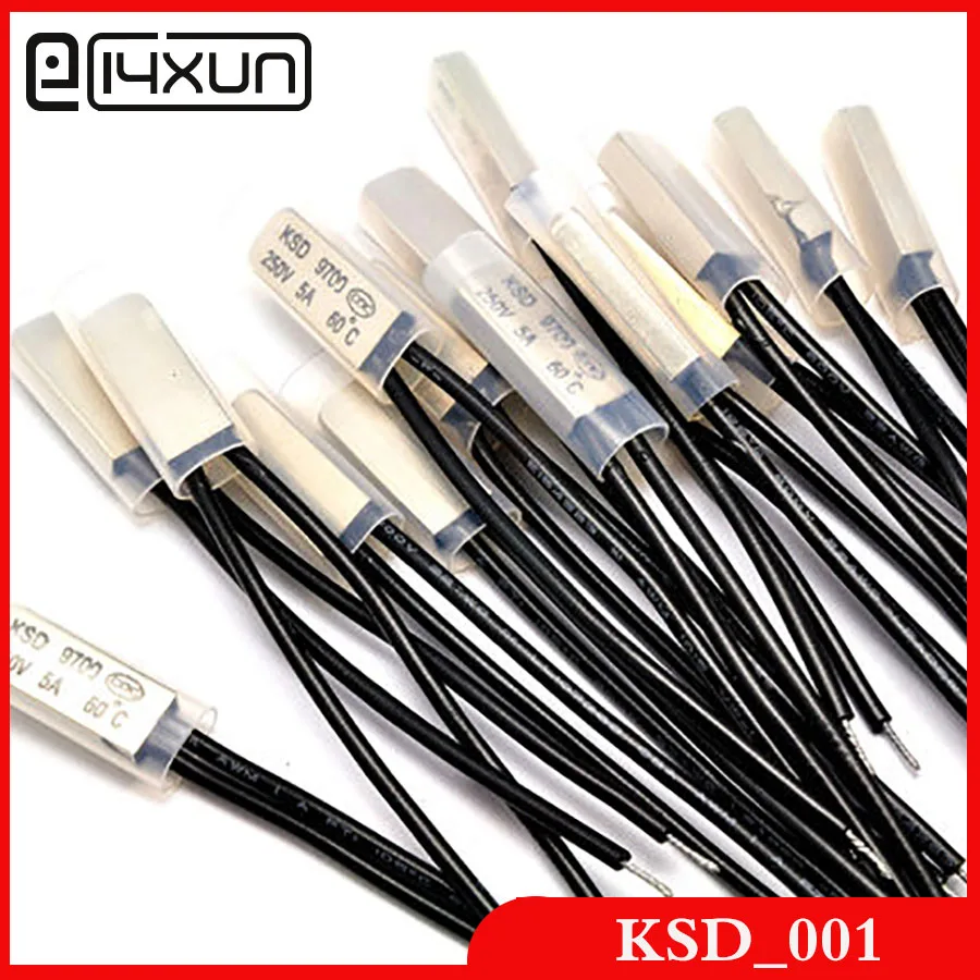 1 шт. KSD9700 40-120 oC 5A/250V 40 60 120 градусов Цельсия (Н. В.) Термостат в комплекте