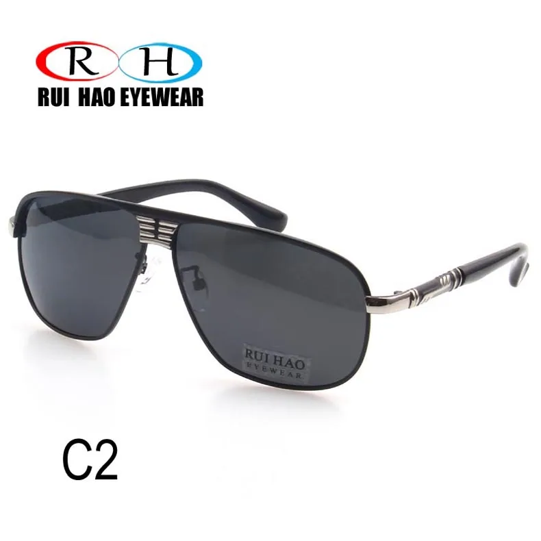 Rui Hao очки унисекс, солнцезащитные очки для мужчин вождения поляризованные солнцезащитные очки для женщин Поляризованные солнцезащитные очки УФ очки пилота дизайн 272 - Цвет линз: C2