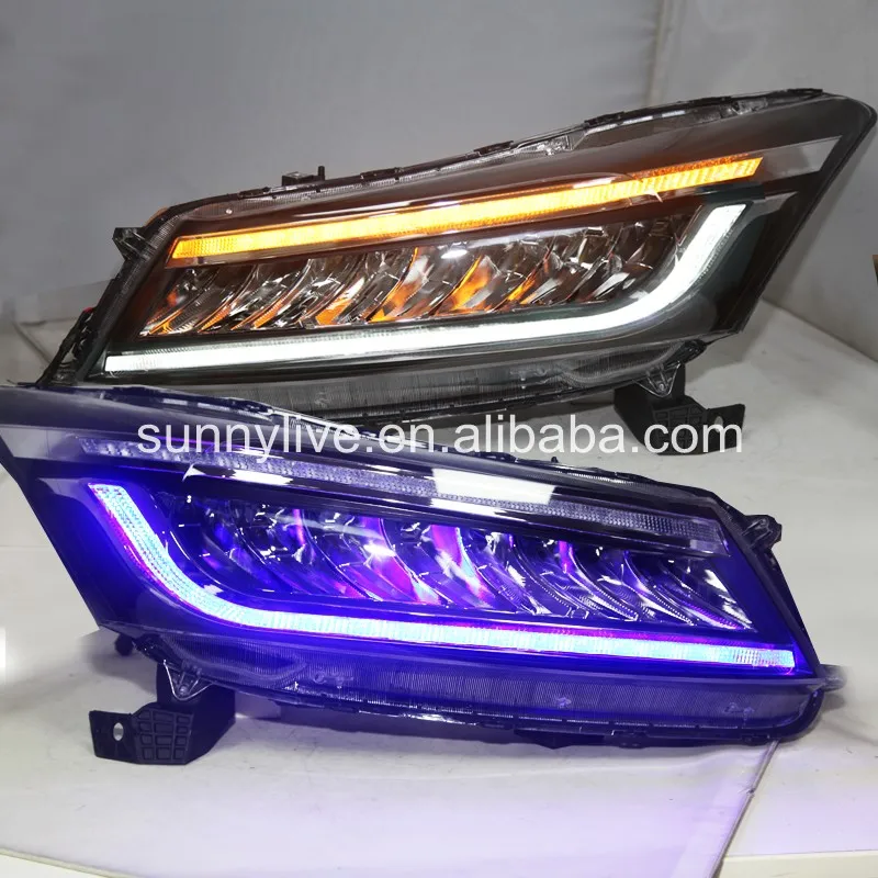 Белый и синий светодиодный drl фара для HONDA для Accord 2008-2012
