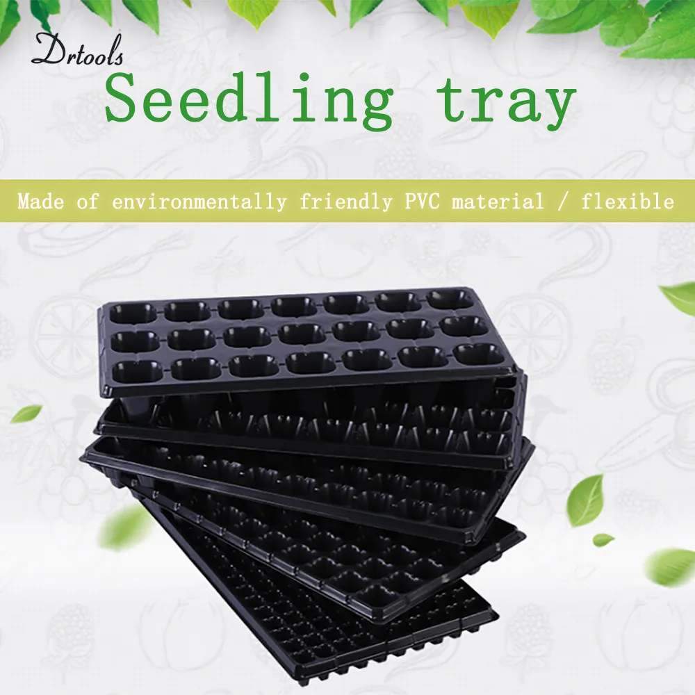 

10 pcs Growing Trays Garden Seedling Trays Extra Strength Seed Germination Plant Flower Pots Nursery Grow Box Propagation