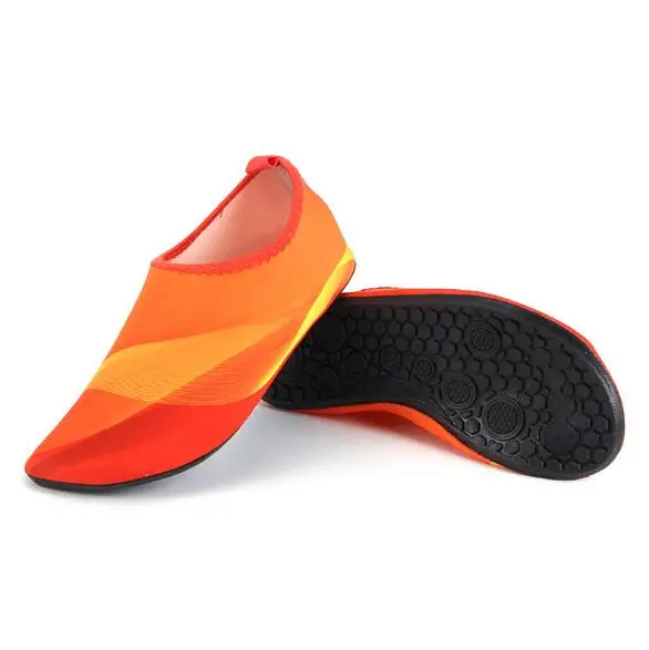 Новая мужская и женская спортивная обувь для плавания быстросохнущая кожаная обувь Пляжные Носки для дайвинга кроссовки Плавание Серфинг Barefoot Aqua schwimm Schuhe - Цвет: Orange