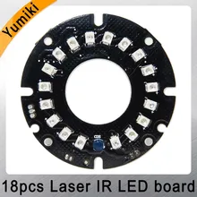 Yumiki инфракрасный 18 шт. лазерный ИК светодиодный щит для MTV Объектив камеры безопасности ночного видения(диаметр: 52 мм