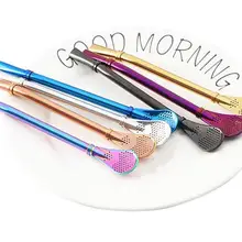 Нержавеющая сталь питьевой соломы ложка чай фильтр Yerba коврики трубочки для чая Bombilla Тыква многоразовые инструменты Бар интимные аксессуары