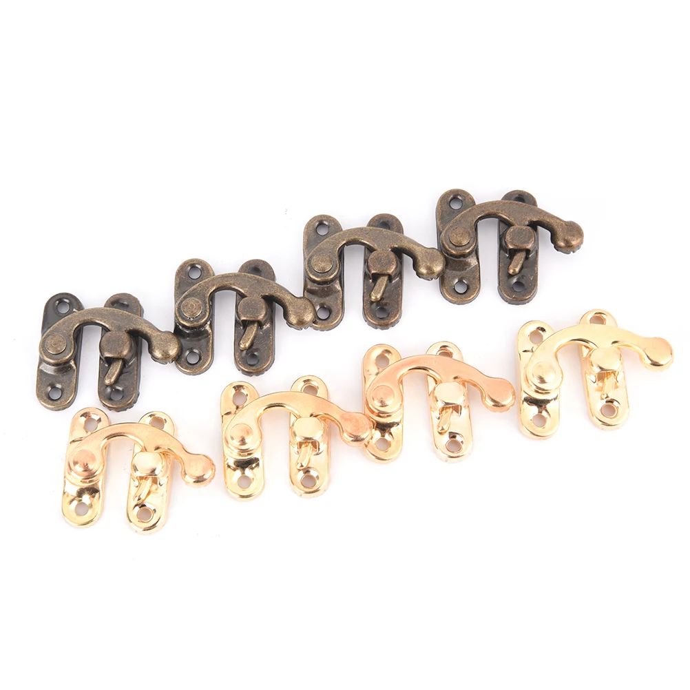 10PCS Metal Lock Catch Curved Buckle Horn Lock Clasp Hook Bag