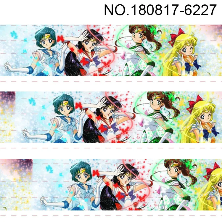 10 ярдов-разные размеры-красивая японская мультипликационная лента с рисунком для девочек - Цвет: 180817  6227