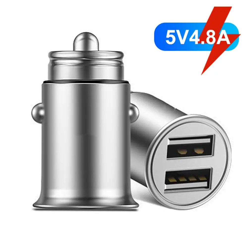 Новое поступление 5V 4.8A Мини двойной USB порт быстрая зарядка автомобильное зарядное устройство адаптер прикуривателя