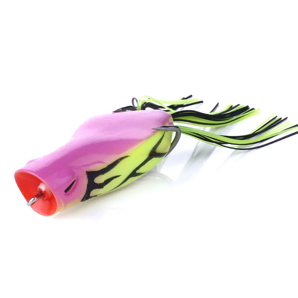 HENGJIA 1pc 7cm/14g soft ray frog popper fishing lures isca artificial hooks wobbler bait carp fishing pesca fishing tackle