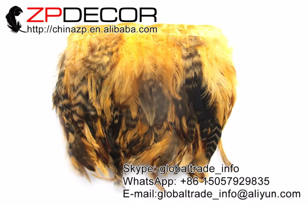yellow chinchilla rooster coque feathers fringe  (3)