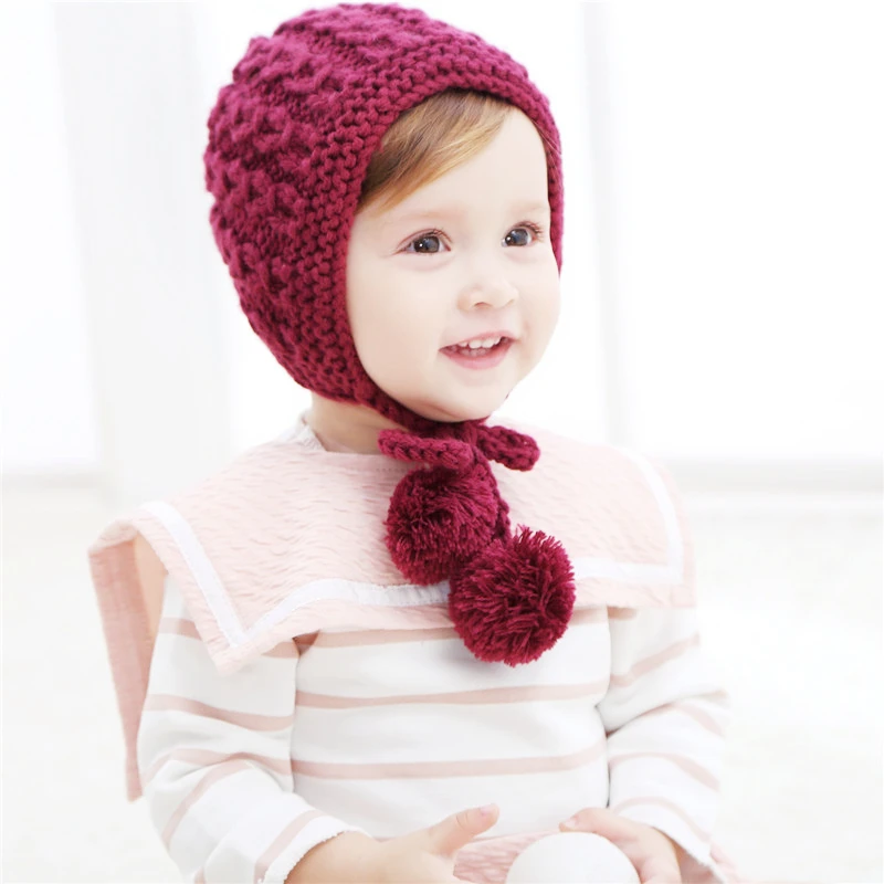 Buy 1pcs Baby Hat Autumn Winter Hat Handmade Wool Ear