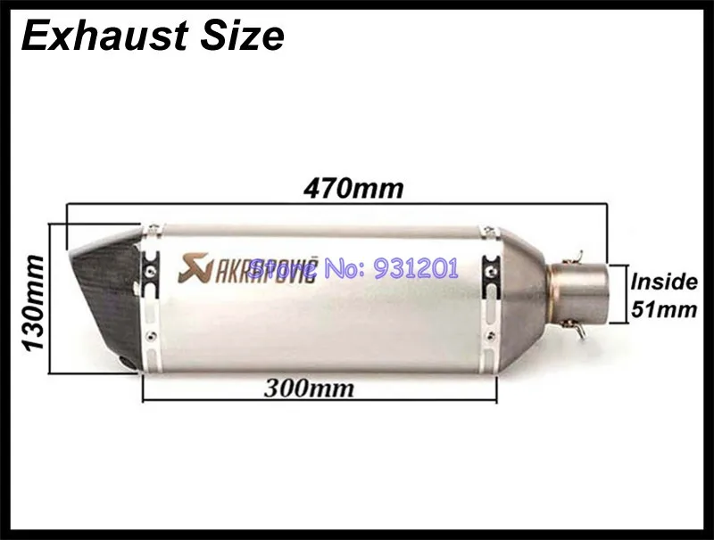 Мотоцикл выхлопная труба akrapovic глушитель выхлопных газов для GSXR1000 GSXR 1000 K5 K6 подключения трубы комплект с конец трубы глушитель выхлопных газов