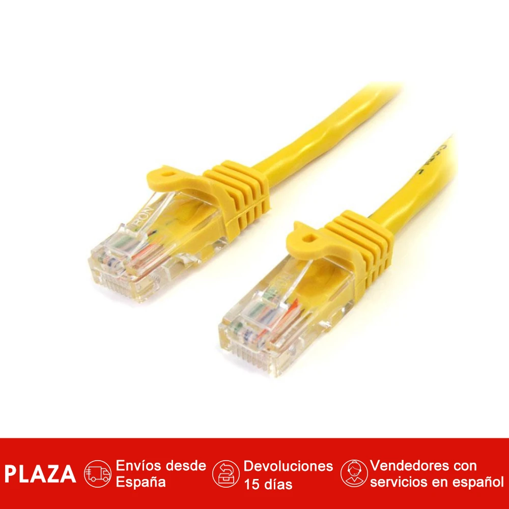 StarTech.com кабель 1 м Амарилло сетевой Fast Ethernet Cat5e RJ45 грех enganche-кабель патч планка U/UTP